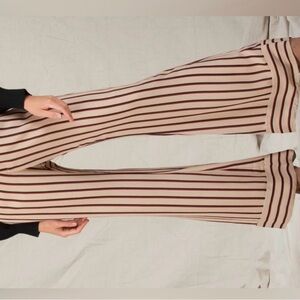 LUCCA Striped Wide-Leg Pants